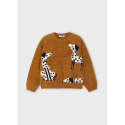 Jersey intarsia perritos niña mayoral