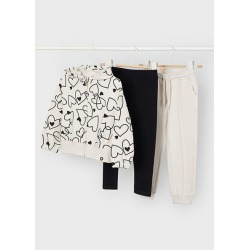 Chándal 2 pantalones corazones niña Mayoral