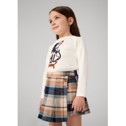 Falda pantalon cuadros niña...