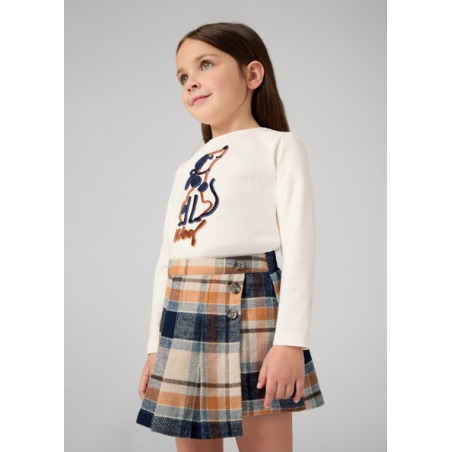 Falda pantalon cuadros niña mayoral