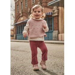 Conjunto pantalon con chaleco bebe niña mayoral