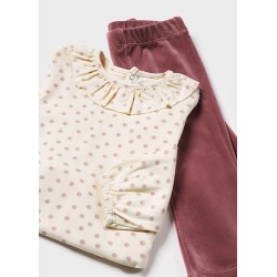 Conjunto pantalon con chaleco bebe niña mayoral