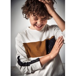 Camiseta m/l contrastes...