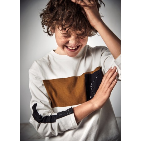 Camiseta m/l contrastes chico mayoral