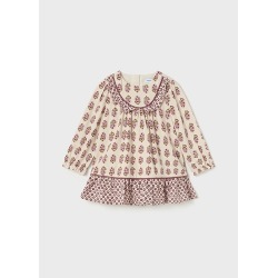 Vestido viella estampado bebe niña mayoral