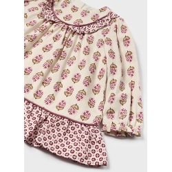 Vestido viella estampado bebe niña mayoral