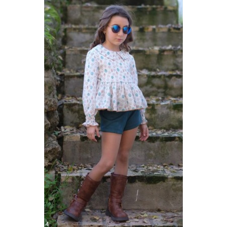 Conjunto short y camisa niña Vera