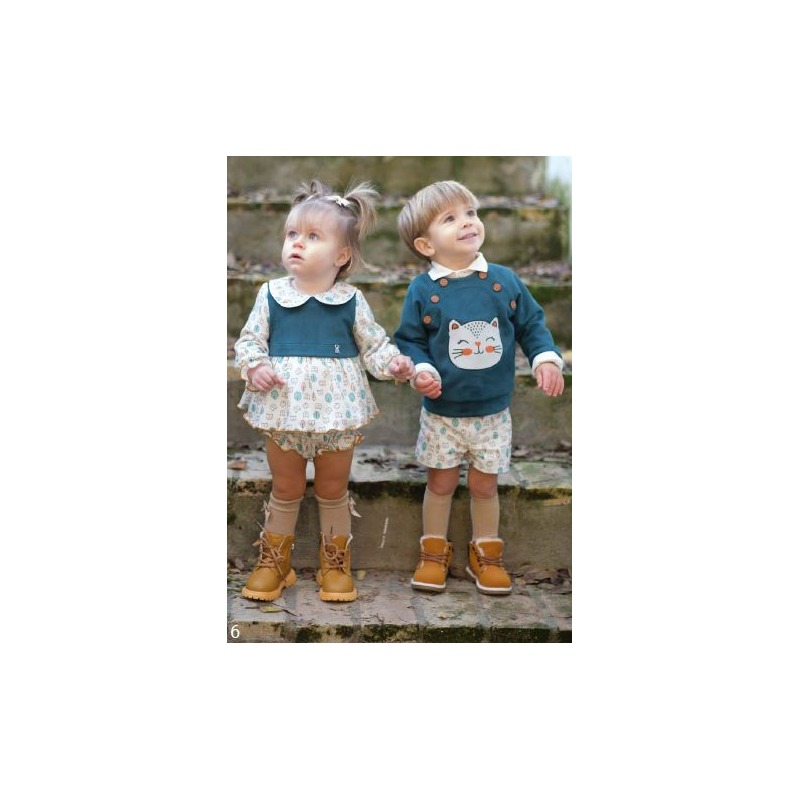 Conjunto ranita bebe niña estampado