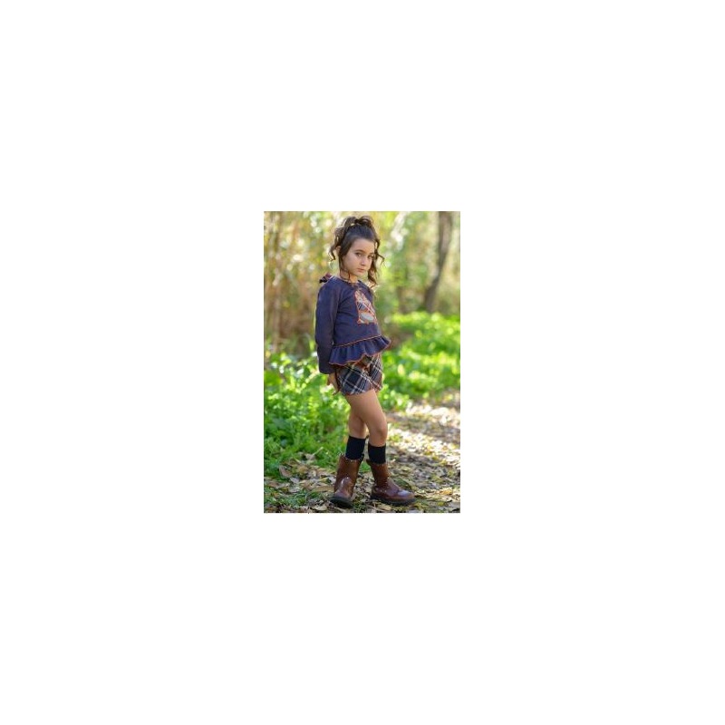 Conjunto short niña pingüino Vera