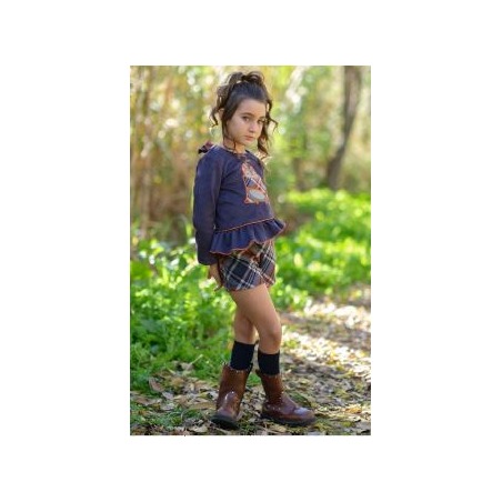 Conjunto short niña pingüino Vera