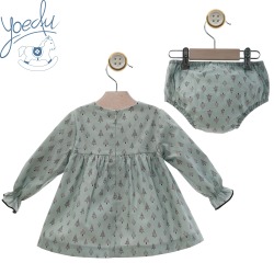 Vestido bebe con braguita "Familia Grafito" Yoedu