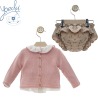 Conjunto 3 piezas bebe niña "Gorrito" Yoedu
