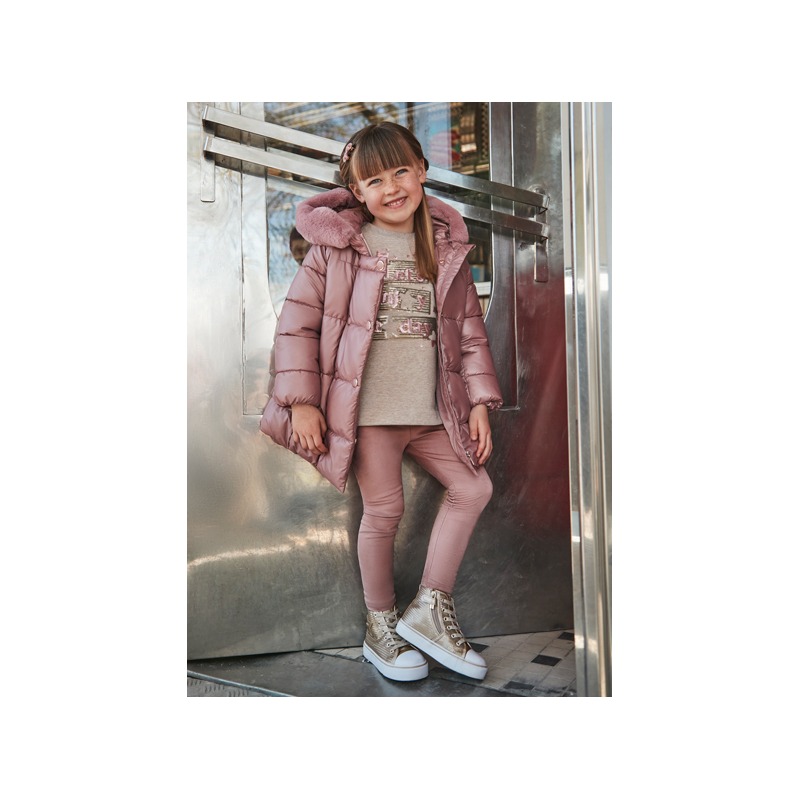Conjunto legging antelina y sudadera niña mayoral