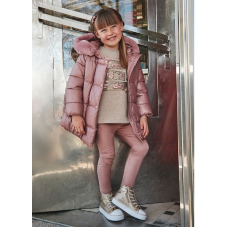 Conjunto legging antelina y sudadera niña mayoral