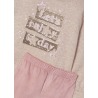 Conjunto legging antelina y sudadera niña mayoral