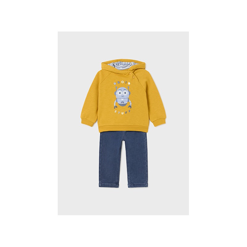 Conjunto vaquero y sudadera bebé niño mayoral