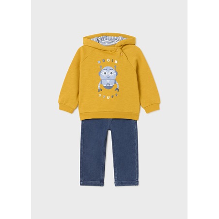 Conjunto vaquero y sudadera bebé niño mayoral