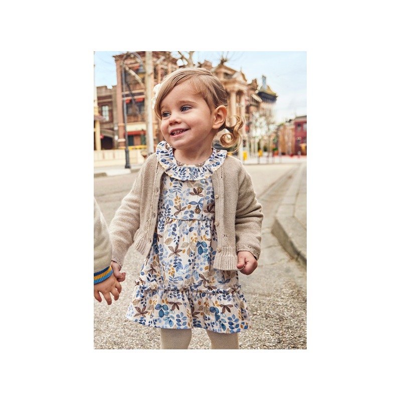 Vestido estampado floral bebé niña mayoral