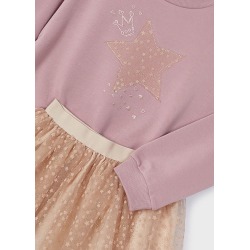 Conjunto falda tul y sudadera niña mayoral