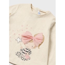 Camiseta aplique bebé niña mayoral