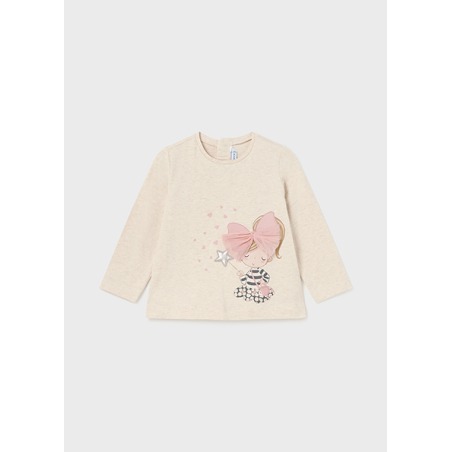 Camiseta aplique bebé niña mayoral