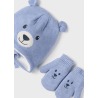 Conjunto gorro y manoplas oso bebé mayoral