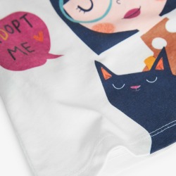 Camiseta algodón básica niña Boboli