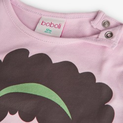 Camiseta algodón básica niña Boboli