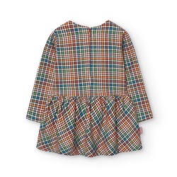Vestido punto cuadros niña Boboli