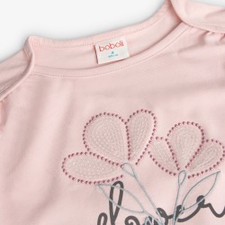 Camiseta de punto flores niña boboli
