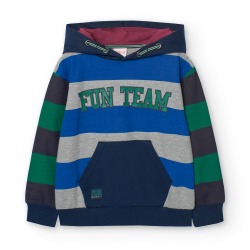 Sudadera capucha rayas niño...
