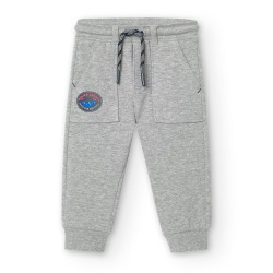 Pantalón felpa con puño niño Boboli