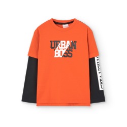 Camiseta doble manga niño...