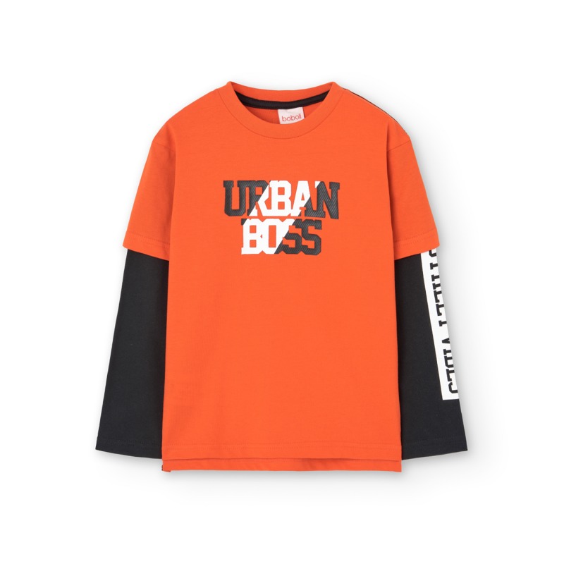 Camiseta doble manga niño Boboli