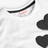 Camiseta detalle corazones niña Boboli