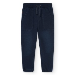 Pantalón felpa denim de...