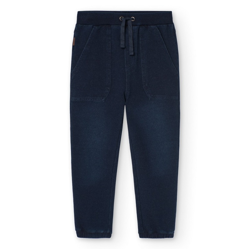 Pantalón felpa denim de niño Boboli