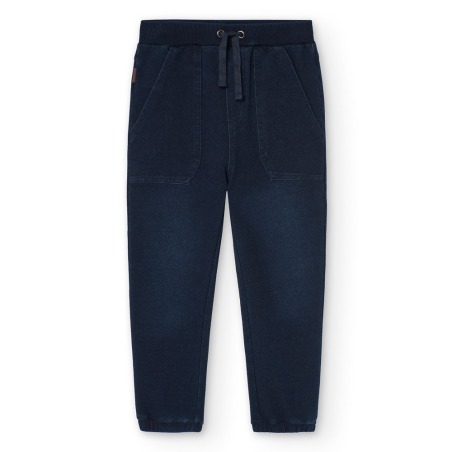 Pantalón felpa denim de niño Boboli