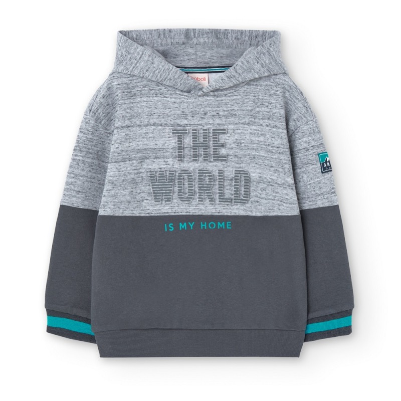 Sudadera de felpa con capucha niño Boboli