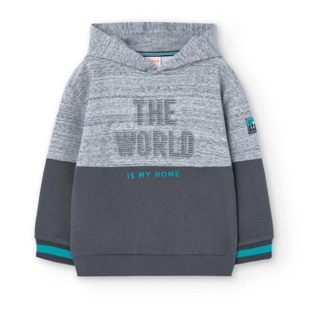 Sudadera de felpa con capucha niño Boboli