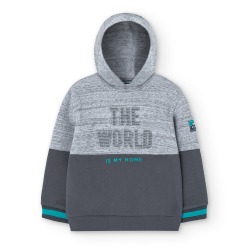 Sudadera de felpa con capucha niño Boboli