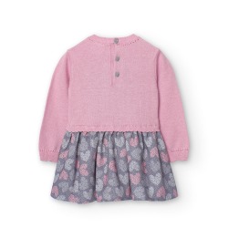 Vestido tricotosa combinado niña Boboli