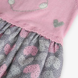 Vestido tricotosa combinado niña Boboli
