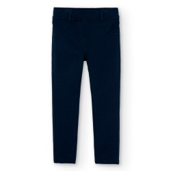 Pantalón felpa elástica de...