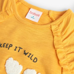 Camiseta detalle flores niña Boboli
