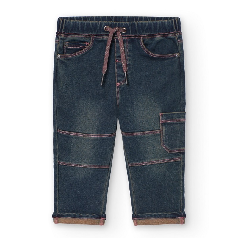 Pantalón denim punto niño Boboli
