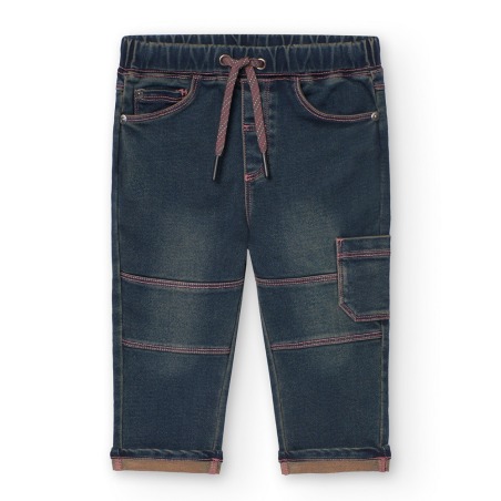 Pantalón denim punto niño Boboli