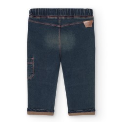 Pantalón denim punto niño Boboli
