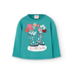 Camiseta de punto flower...