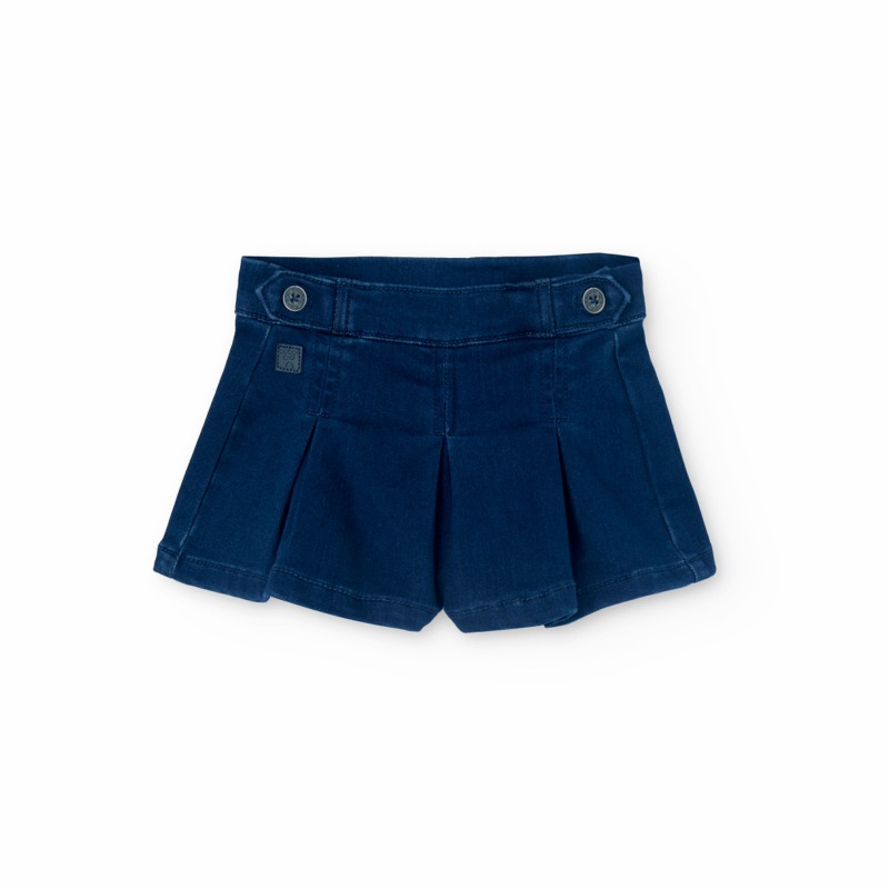 Falda short denim niña Boboli